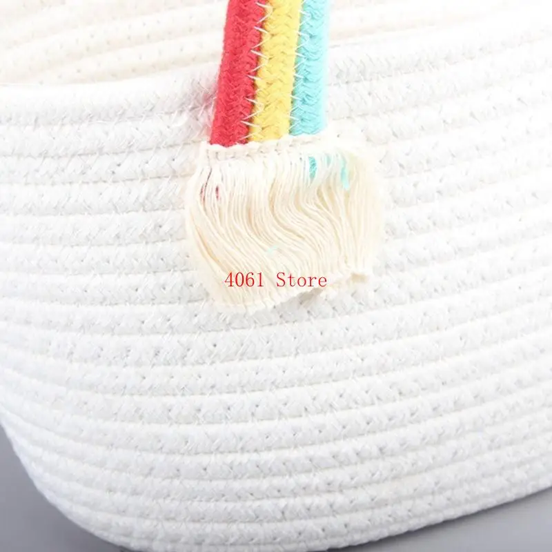 

Handmade Versatile Beach Bag Handbag Rainbow Cloud Shoulder Bag for Birthday