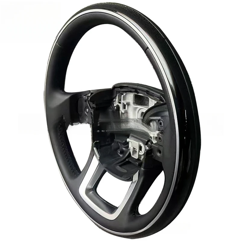 For Land Rover Range Sport Velar Discovery Steering Wheel Horn Cover Carbon Fiber Wood Grain Heated Shell