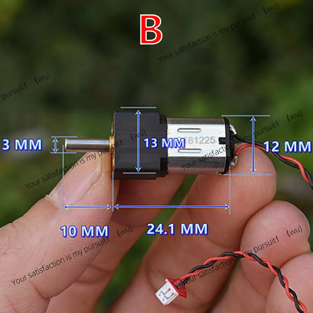 Full Metal Gearbox Mini N20 Gear DC Motor 3/5/6 V 35/70/100/200/240/500rpm, Low Speed, High Torque view 5