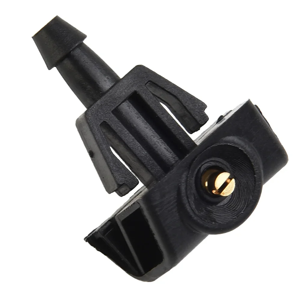 Plug-And-Play Easy Install Direct Fit Windshield Washer Spray Nozzle Washer Wiper 1pc Spray Nozzle Black For Nissan Note Plastic