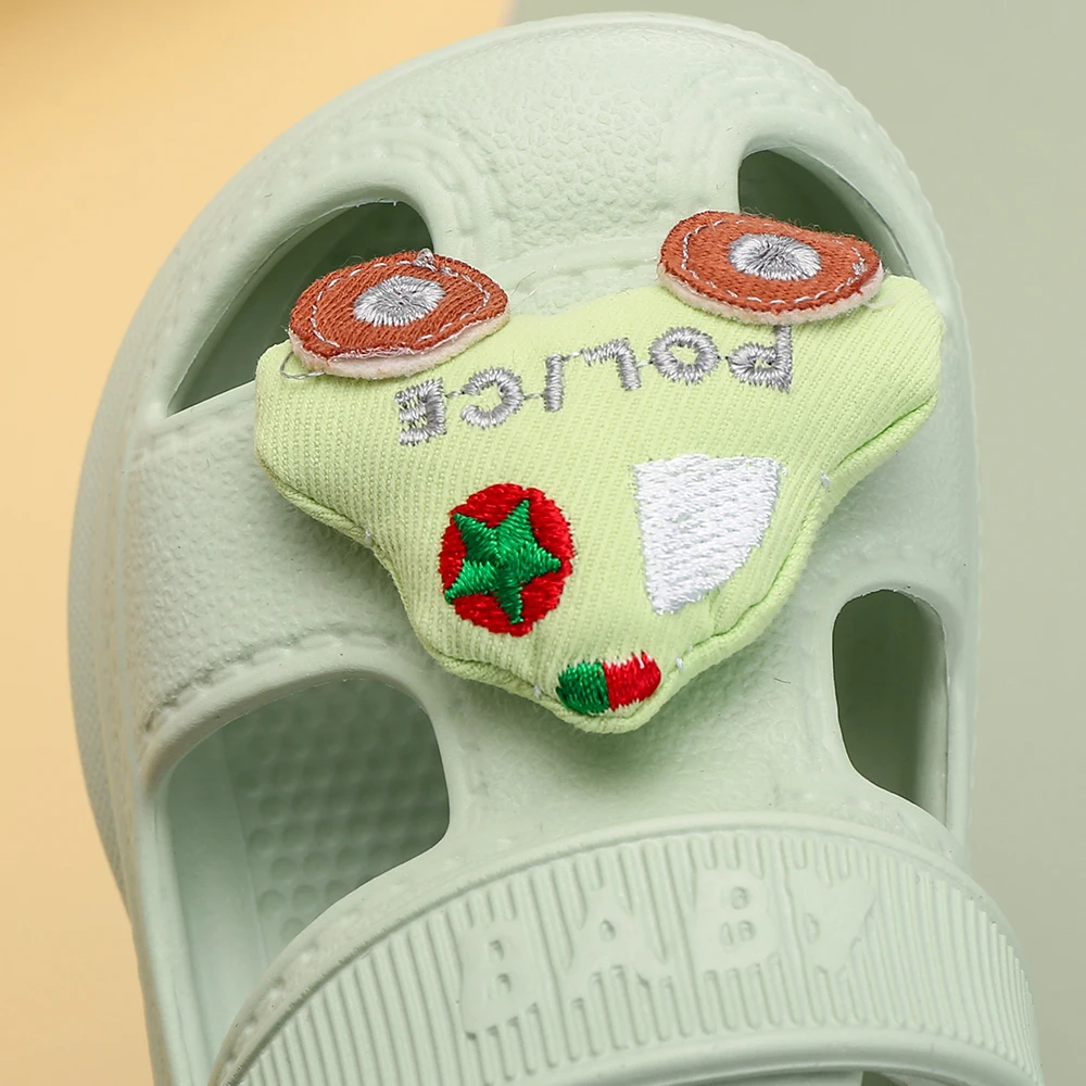 Summer Kids Sandals Hole Children\'s Shoes Slippers Soft Anti-Skid Cartoon DIY Design Hole Baby Shoes Sandy Beach For Boys Girls