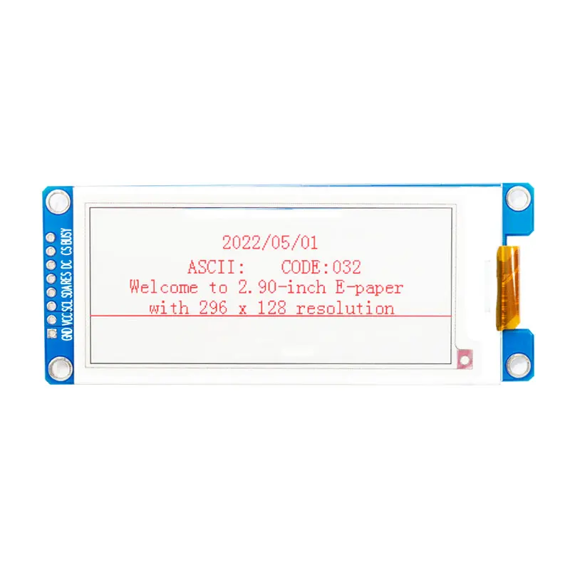 2.9 Inch Black White Red 128x296 Full ViewingAngle Epaper Module Paper ink Display SPI Support For Arduino UNO Display Screen