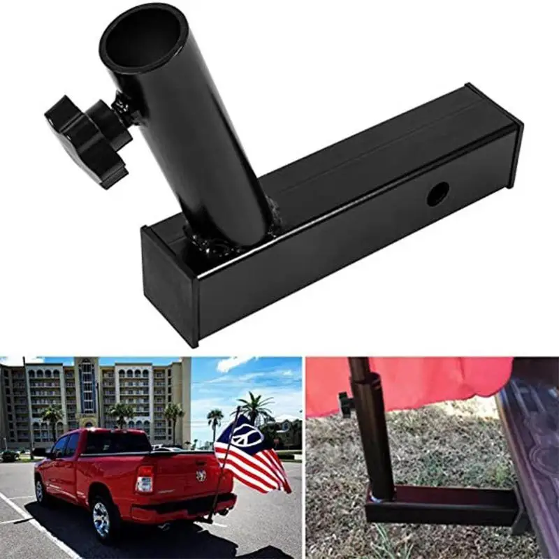 Flag Pole For Truck Metal Adjustable Flag Holder For Outdoor Drilling-Free Flag Mount For Celebrations Rust-Proof Flag Holder