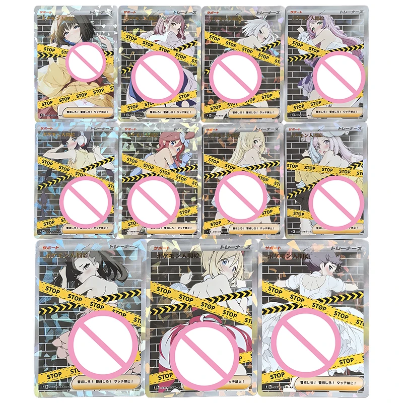 Anime Pokemon DIY ACG Toys for boys Iono Acerola Cynthia Mallow Lillie Lana Selene Marnie Nessa Collectible Cards Birthday Gift