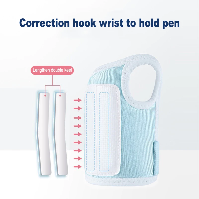 Anti-hook Wrist Corrector Holding Pen Posture Correction Primary School Children Beginners Writing Corrector Arm Wrist Gloves