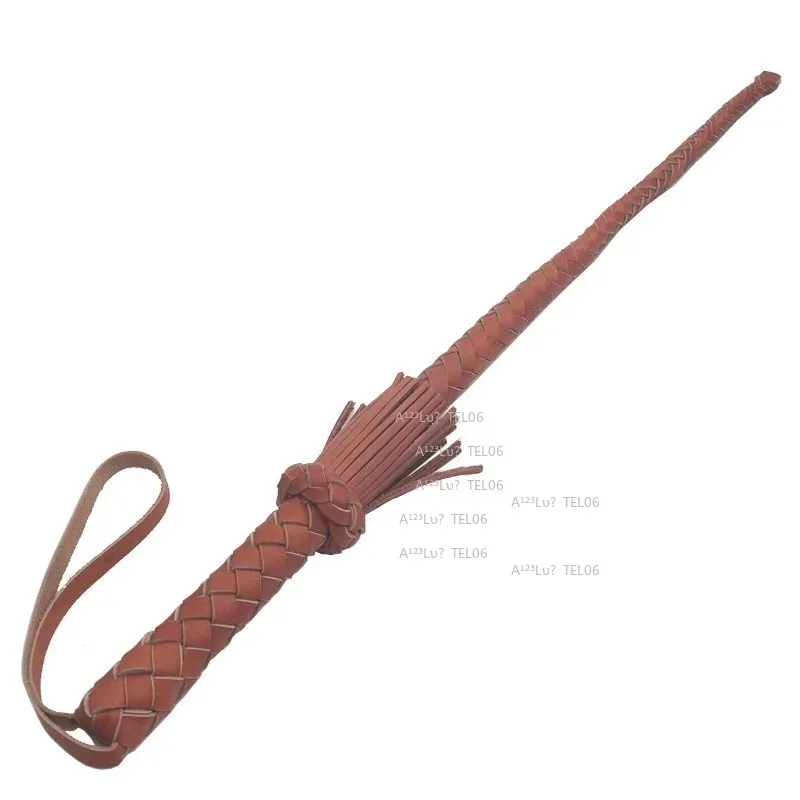 Genuine Leather Horse Whip Dog Training Whip Pet Supplies Equestrian Crop Lash Tamer Tool view 3
