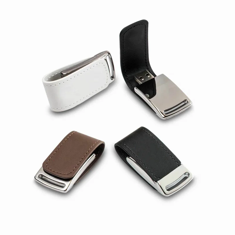 금속 가죽 컬러 인쇄 로고, USB2.0 플래시 드라이브, 무료 커스텀, 4GB, 8GB, 16GB, 32GB, 64GB, 128GB