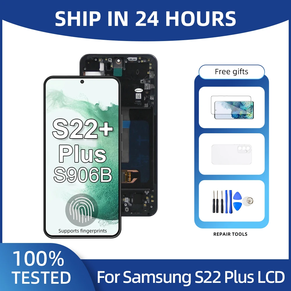 6.6'' Super OLED For Samsung S22 Plus 5G LCD Display Digital Touch Screen For Samsung Galaxy S20 Plus 5G LCD G906 SM-S906B