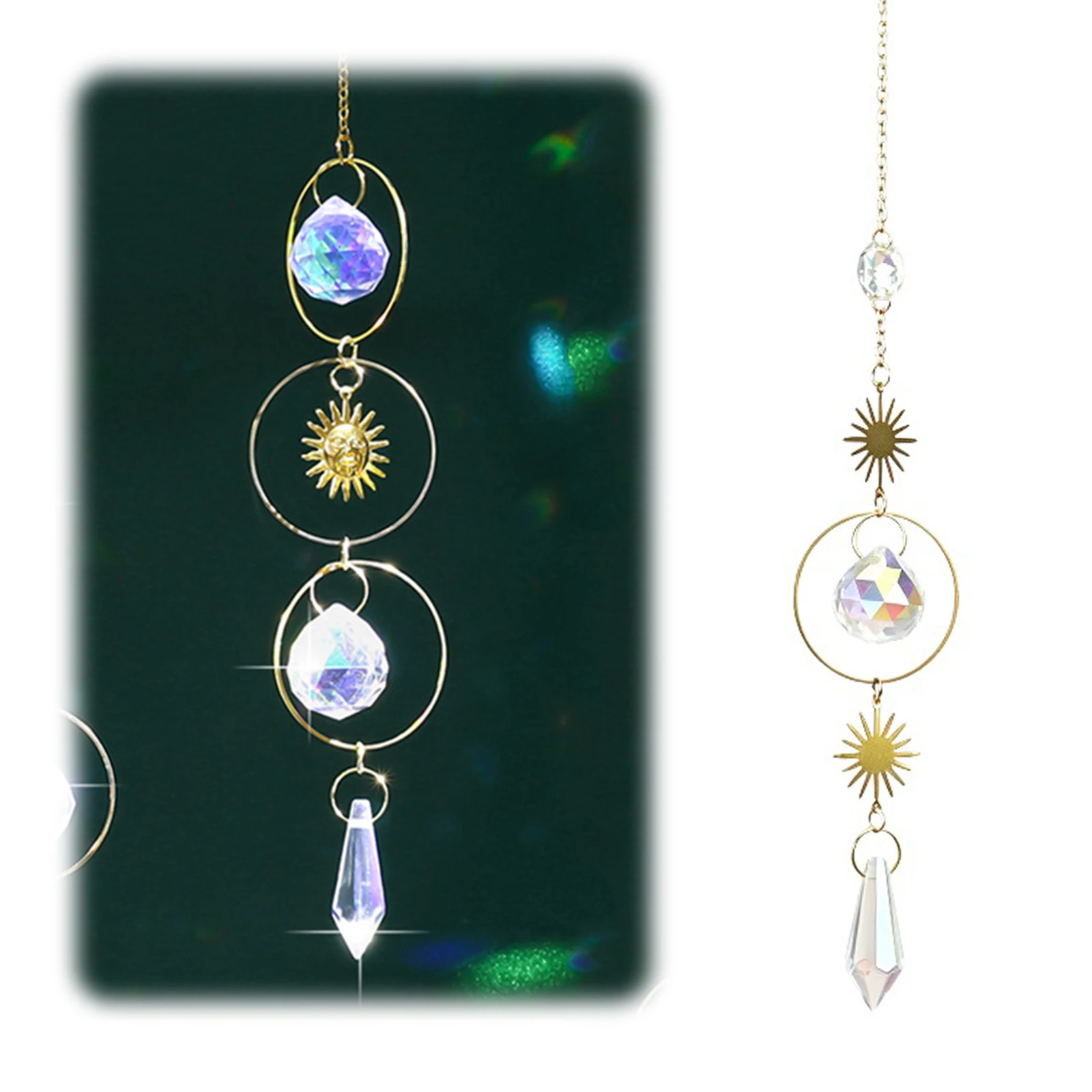 Crystal Ball Decor - Kristallen bol prisma decoratie hangende regenboogmaker