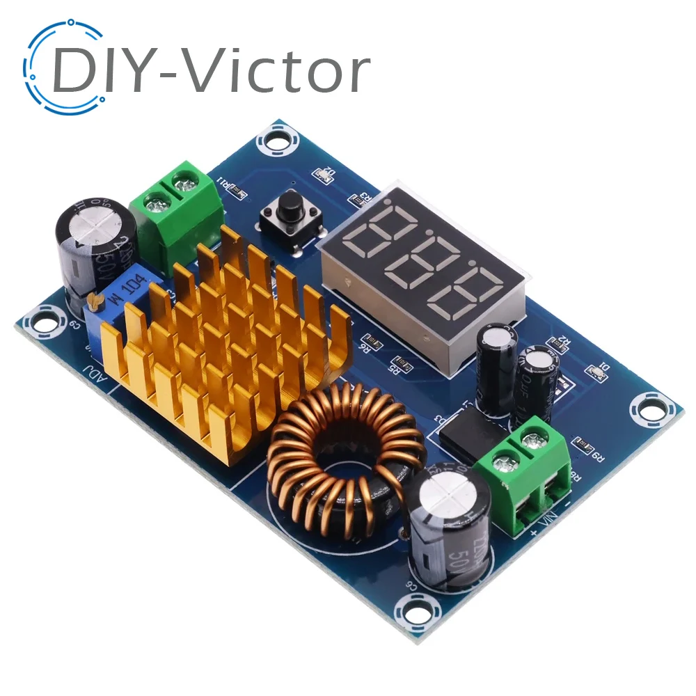 XH-M411 DC 3V-35V To DC 5V-45V Boost Module Digital Voltmeter DC-DC Step Up Module Boost Converter Board 5A Power Adjustable