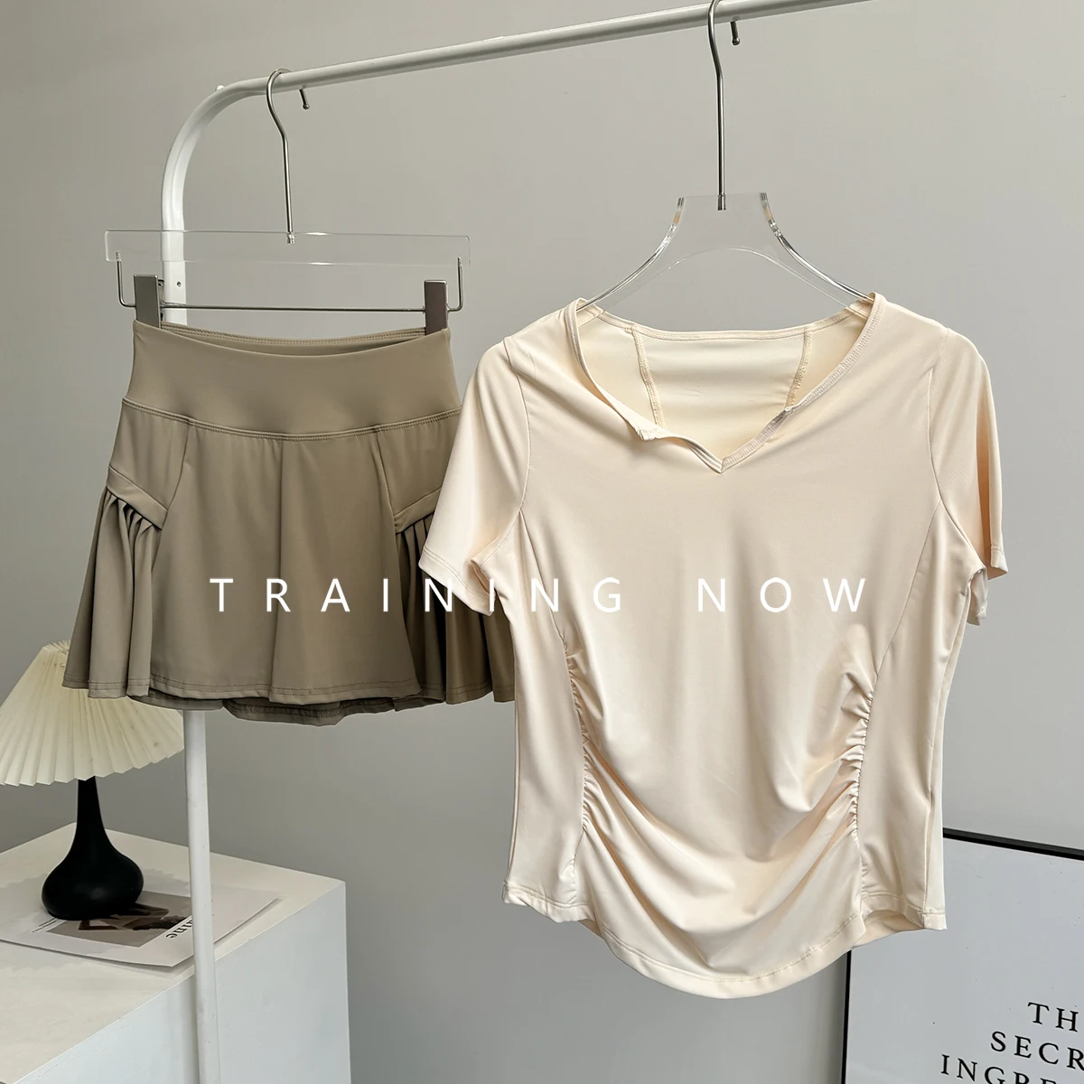 

Badminton sports suit for women in summer internet celebrity slim Pilates yoga suit quick-drying running fitness skirt