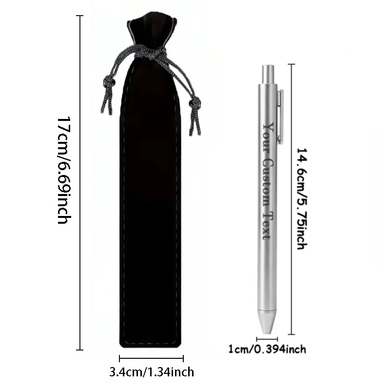 35Sets Customizable Ballpoint Pen Set with Black Pen Case 1.0mm Smooth Writing Core Ideal for Weddings And School Supplies