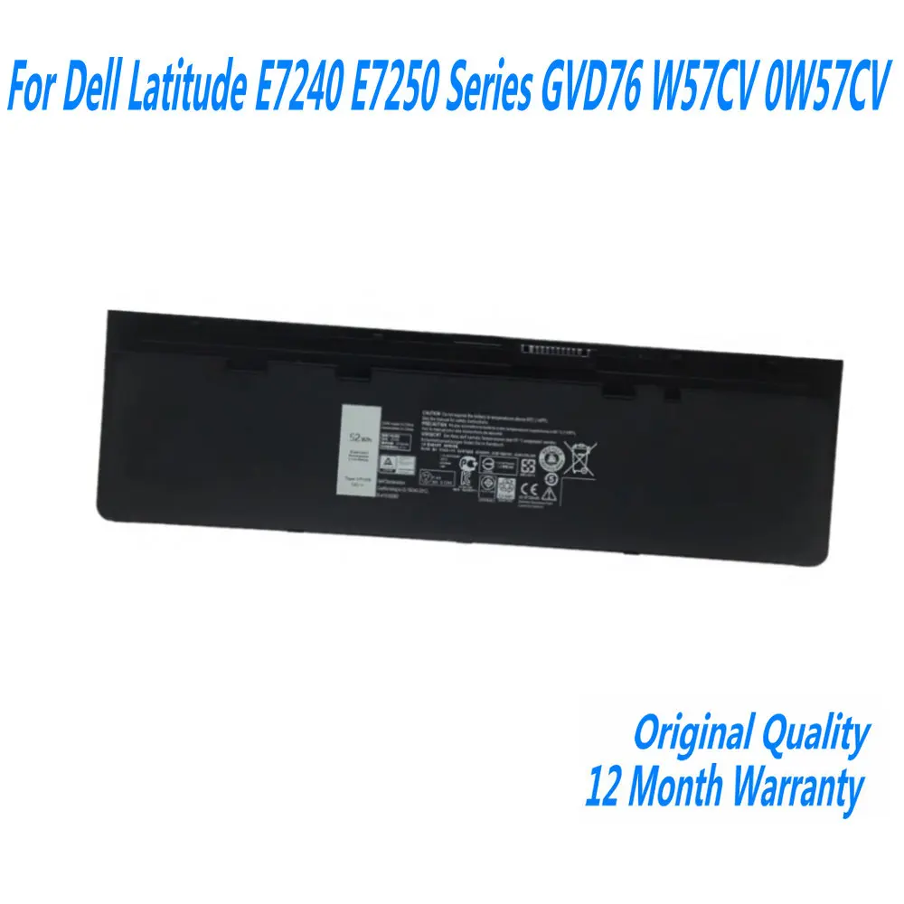 NEW WD52H VFV59 Laptop Battery For Dell Latitude E7240 E7250 Series GVD76 W57CV 0W57CV