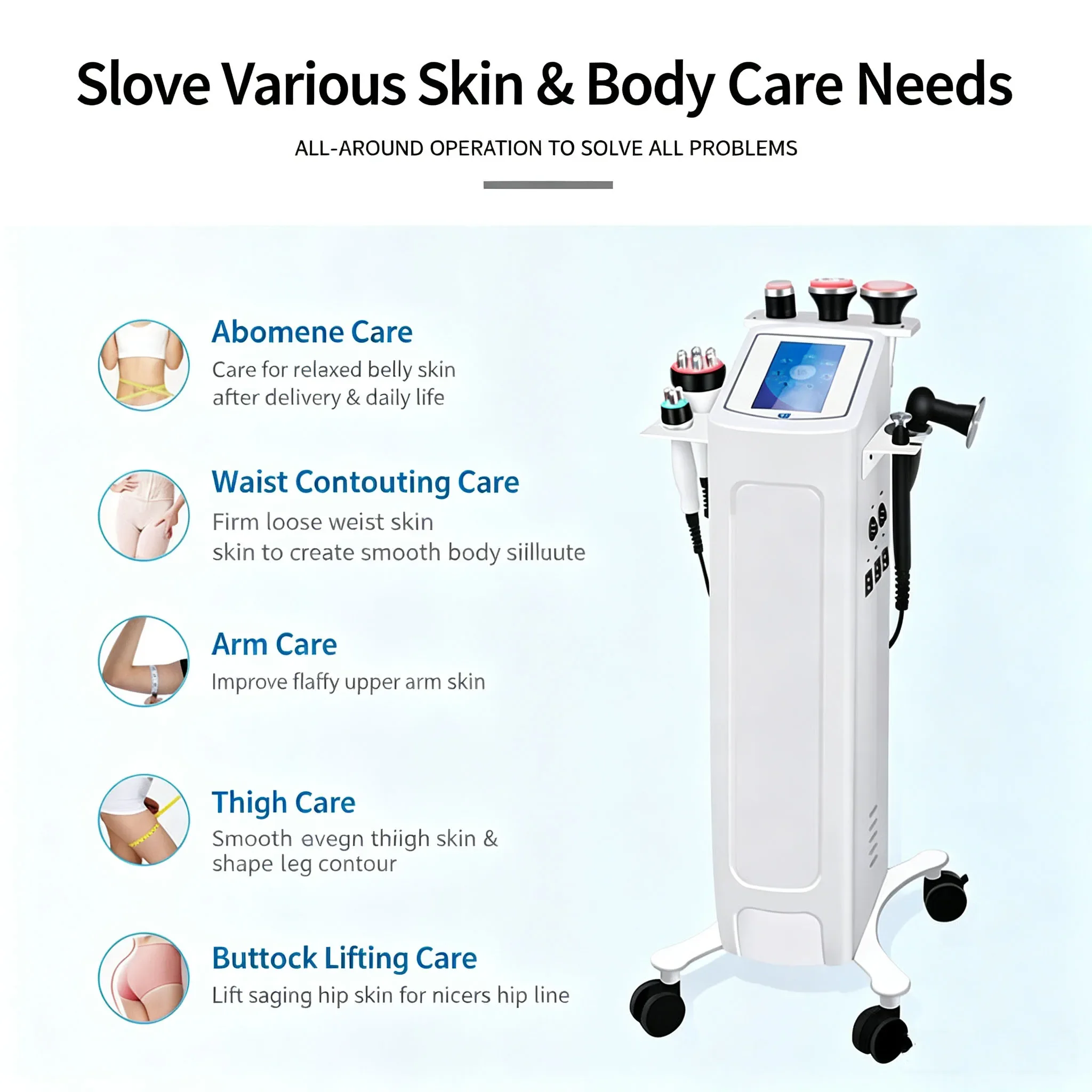 Body Management Device, Specifically Designed For Beauty Salons, Uses Thermal Energy To Lift, Tighten, And Unblock Meridians