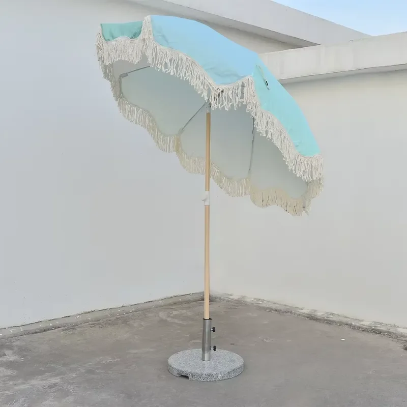 Hot Sale Large Size Folding Custom Parasol Picnic Pool Ocean View Outdoor Beach Umbrella Patio Umbrella for Sale