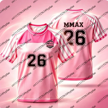 2026 Summer DMD Thailand Sports Day Pink Monster Sportswear Keng Harit&Napat Short Sleeve T-shirt Top Family Matching Clothing