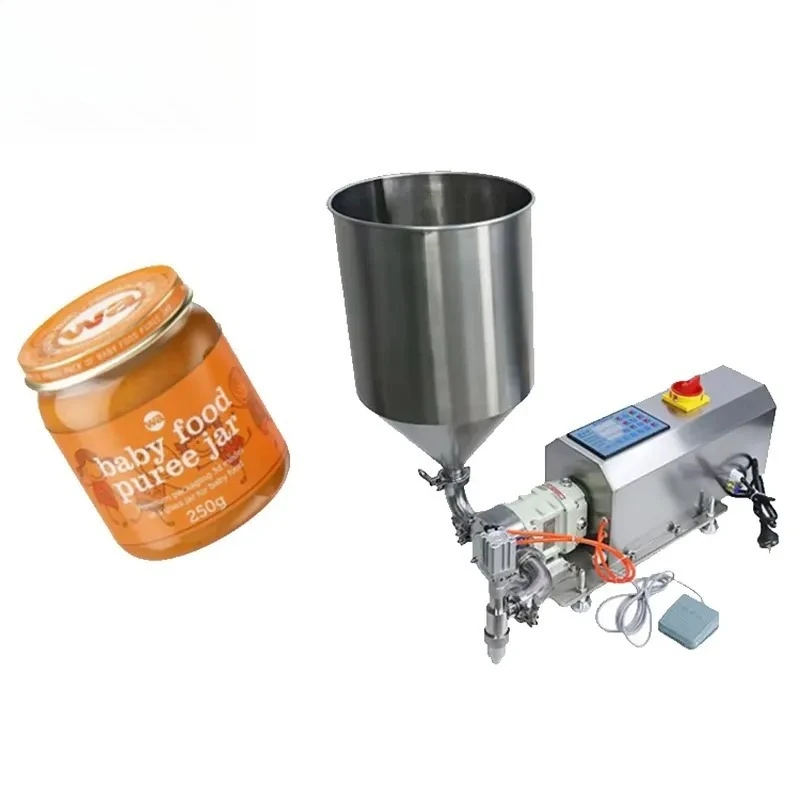 Piston Filling Machine for Thick Paste Honey Peanut Butter Jam and Cosmetic Cream