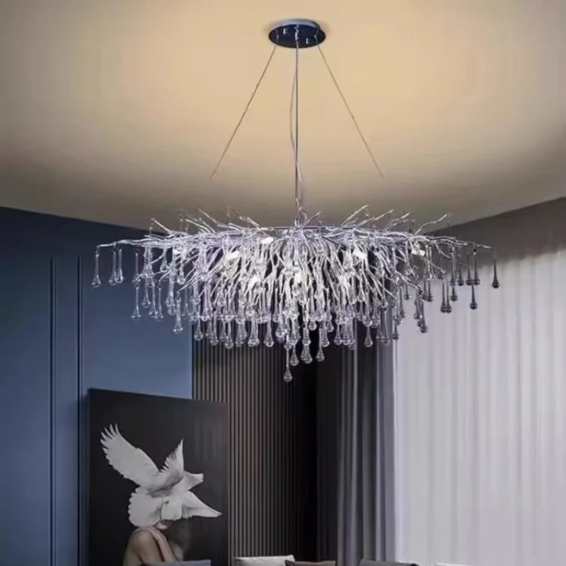 

Nordic Luxury White Chandeliers designer light Bedroom Fixture Ceiling G9 LED lustre Suitable for Restaurant decoration