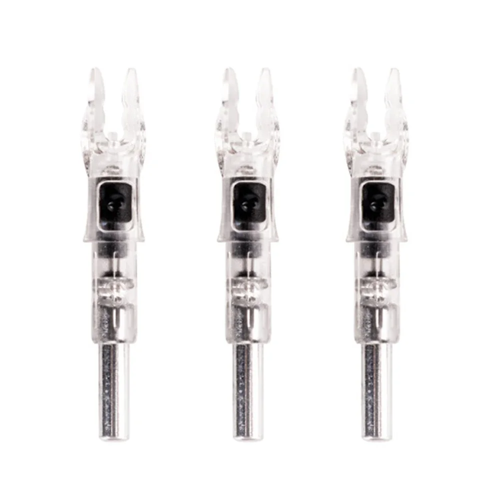 3PC Led Lighted Nocks For Arrows Recurve And Compound Bow Arrow Nock For Hunting No Tool Required No Screwdriver Required