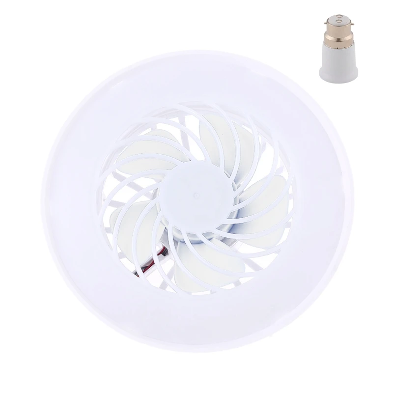 

E27 Ceiling Fan with LED Light 5-Blade Modern 5.79inch Fan Flush Mount with B22 to E27 Converter 85V-265V Dropship