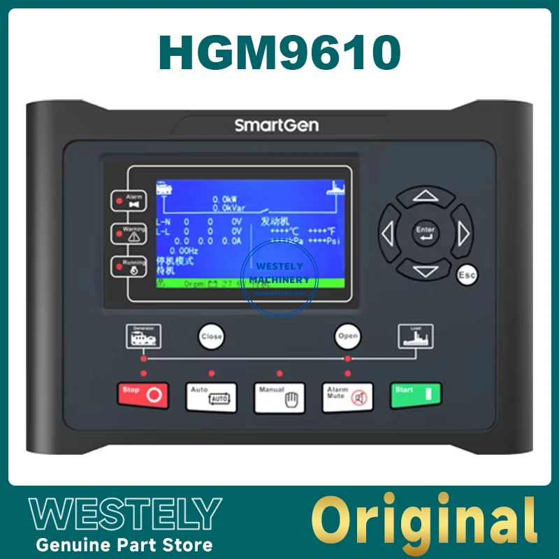 Genuine SmartGen HGM9610 Controller Diesel Generator Set Remote Control Panel Module with RS485 CAN Interface