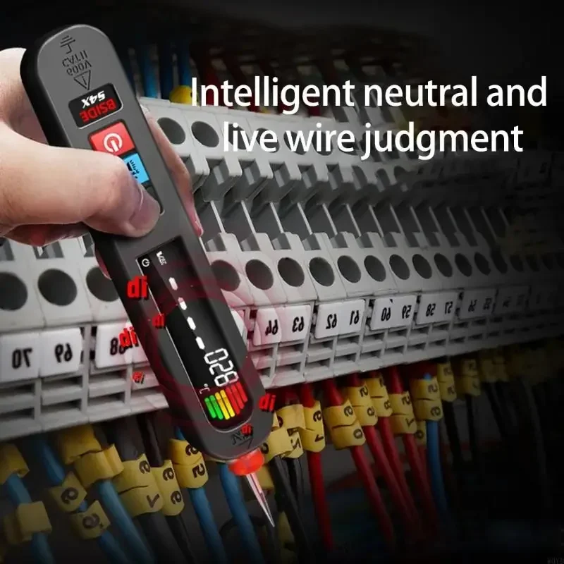 For Electrical Circuit Analysis Professional Grades Voltages Tester Pen With Bright LED Light And Accuracy LCD Display
