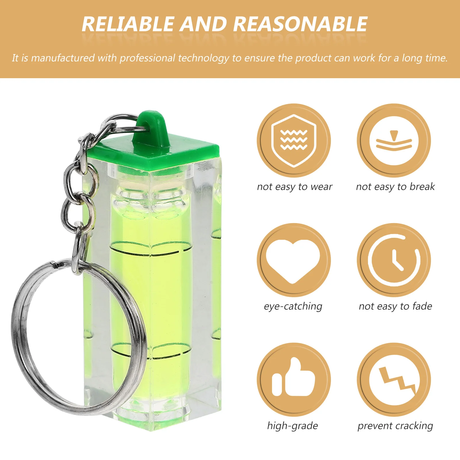 فقاعة صغيرة مستوى المفاتيح أداة مستوى الروح للرجال مفاتيح السيارة محفظة سلسلة المحمولة أداة صغيرة التخييم الاستخدام في الهواء الطلق #5