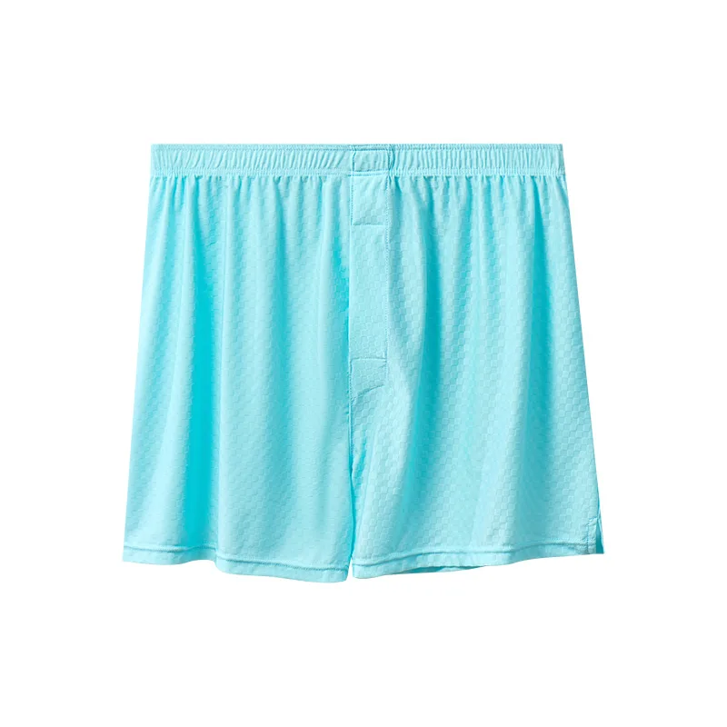 

4-Pack Mens Ice Silk Aro Pants Loose Breathable Summer Boxers Cooling Soft Underwear Lightweight Long Johns Home Wear