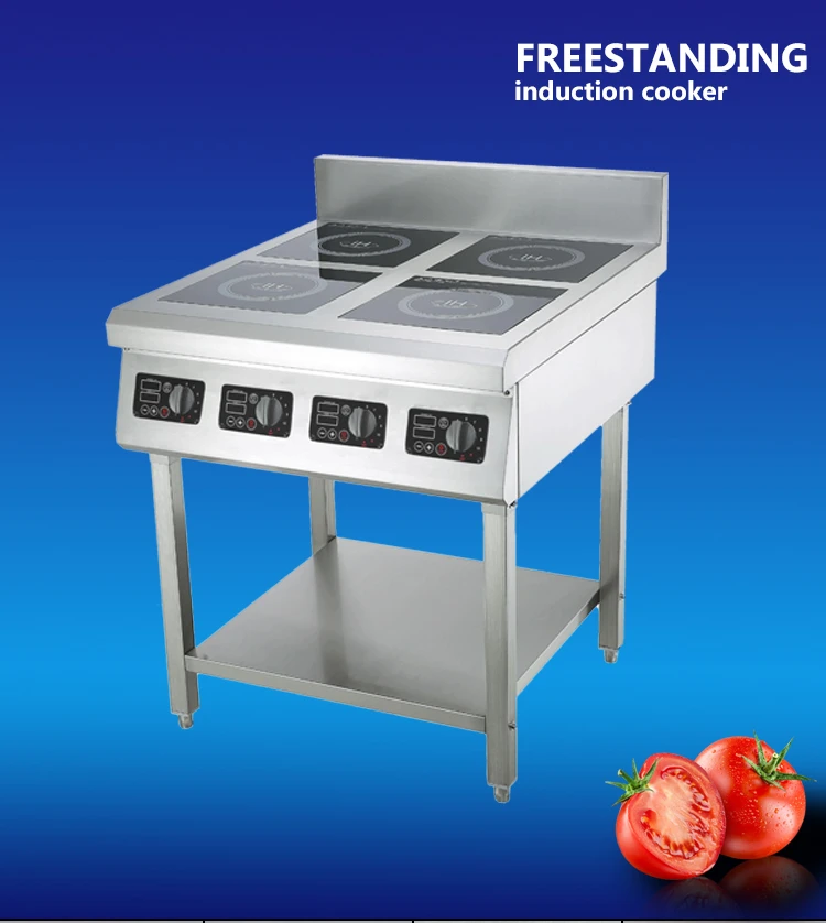 Stainless Steel Multi Cooking 4 Burner Commercial Electric Induction Cooker Stove