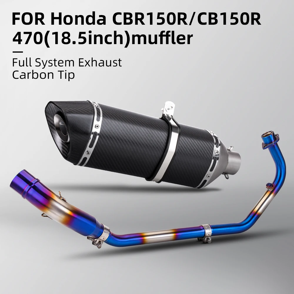 For CBR150 CBR150R CB150R 2016-2023 Motorcycle Exhaust Elbow Muffler Slip-On Front Link Pipe Tube