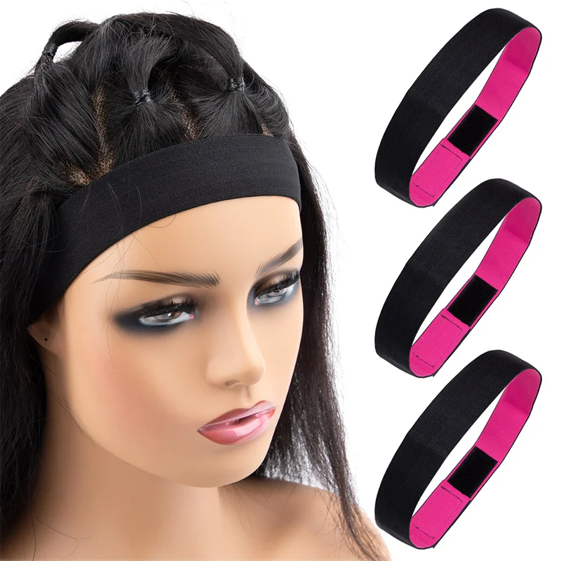 Wholesale 3Pcs Hair Elastic Lace Band Wig Bands For Edges 3Cm Melt Band For Lace Frontal Wig Headband Laying Scarf Edge Wraps