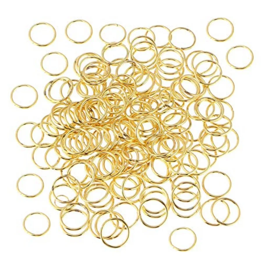 

50pcs 1-inch Book Rings, Metal Loose Leaf Binder Ring Clips for Notebook Diary Photo Album DIY Planner