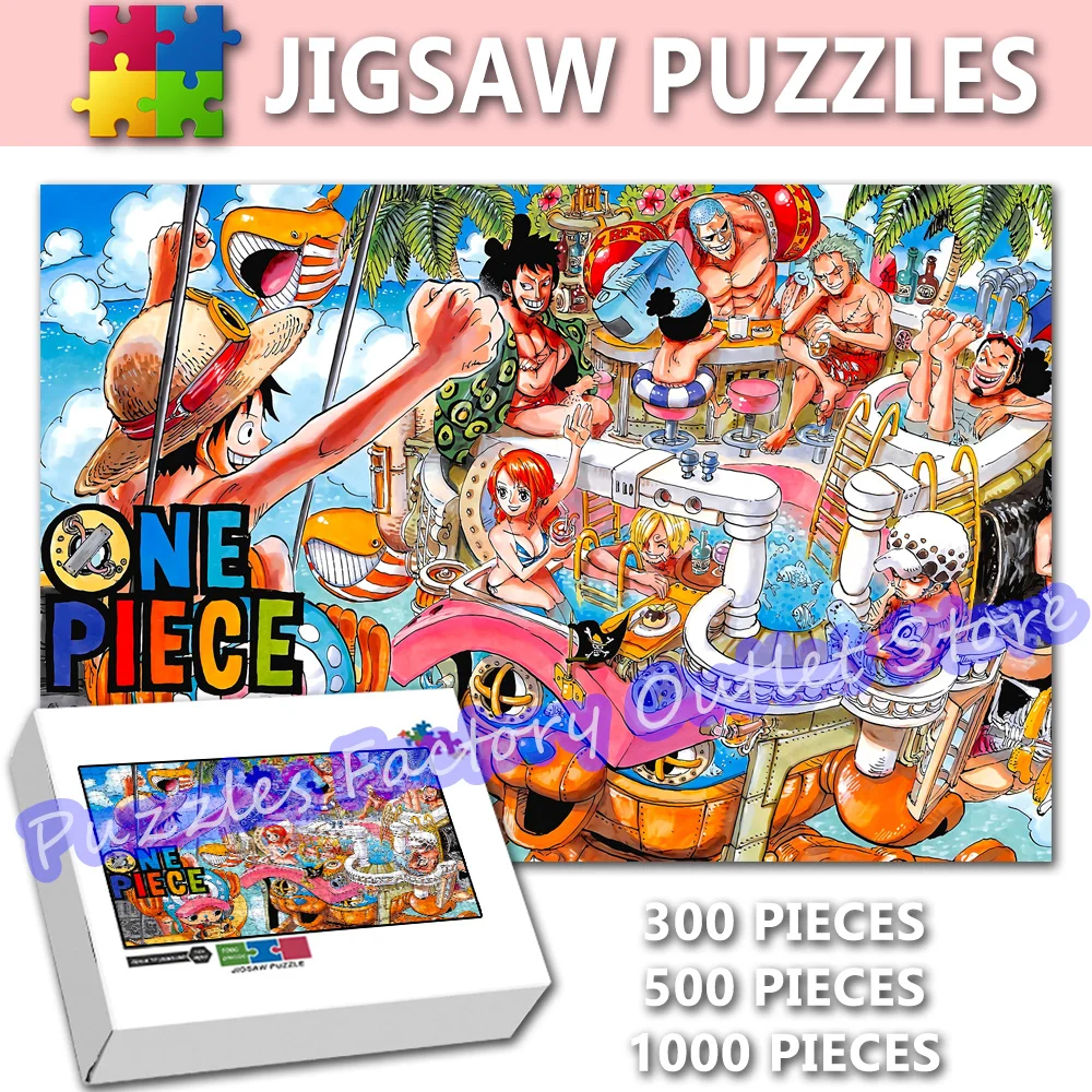 

One Piece Movie Print Puzzle Nico Robin Nami Monkey D. Luffy Anime 300/500/1000 Pieces Jigsaw Puzzle for Kids Toys Gifts