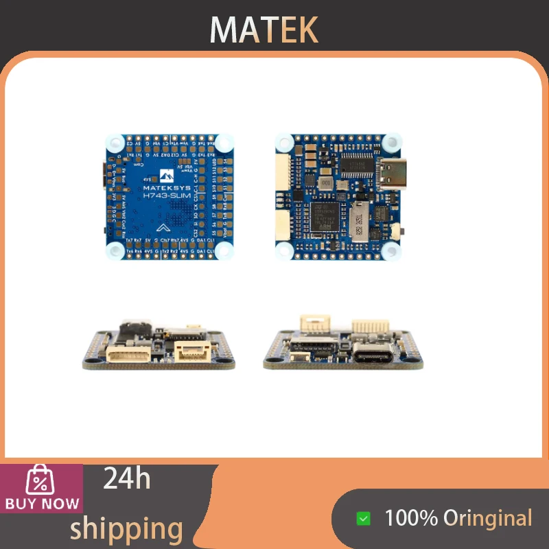 MATEK H743-SLIM V3 Flight Controller, No Built-in Current Sensor, FPV Racing Drone Quadcopter Accessories