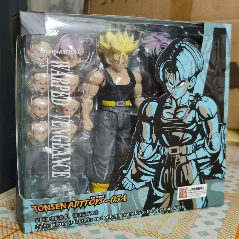In Stock Now Available Tonsenarttoys Kamione Anime Dragon Ball Z Super Saiyan Trunks 05a 05b Anime Action Figure Collectible view 6