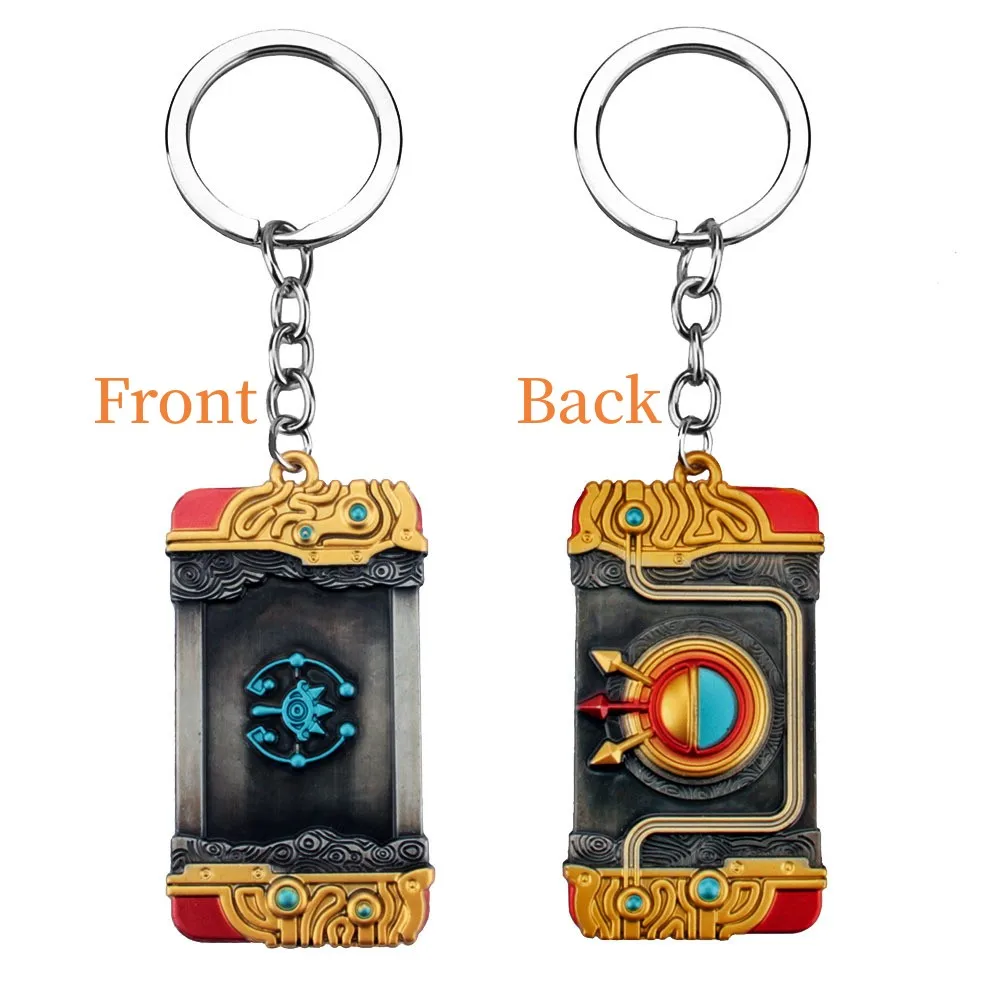 New GameTears of The Kingdom Keychain Breath of The Wild Enamel Keyring Pendant Key Chains llaveros Souvenir Gifts