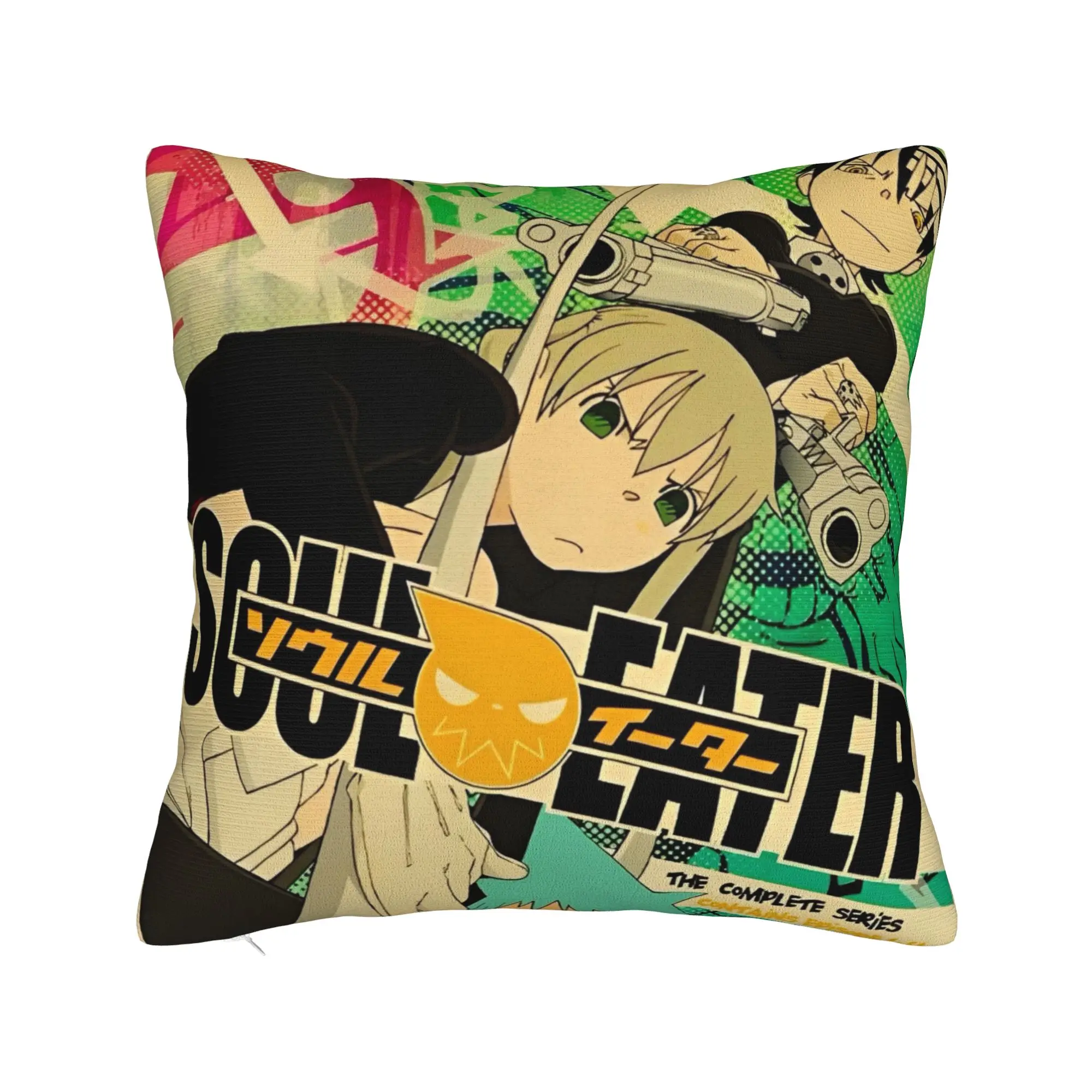 soul eater comics anime Pillow Cover Accessories Printing Cushion Cover Gift  Pillow Case Cover Bed Multi-Size