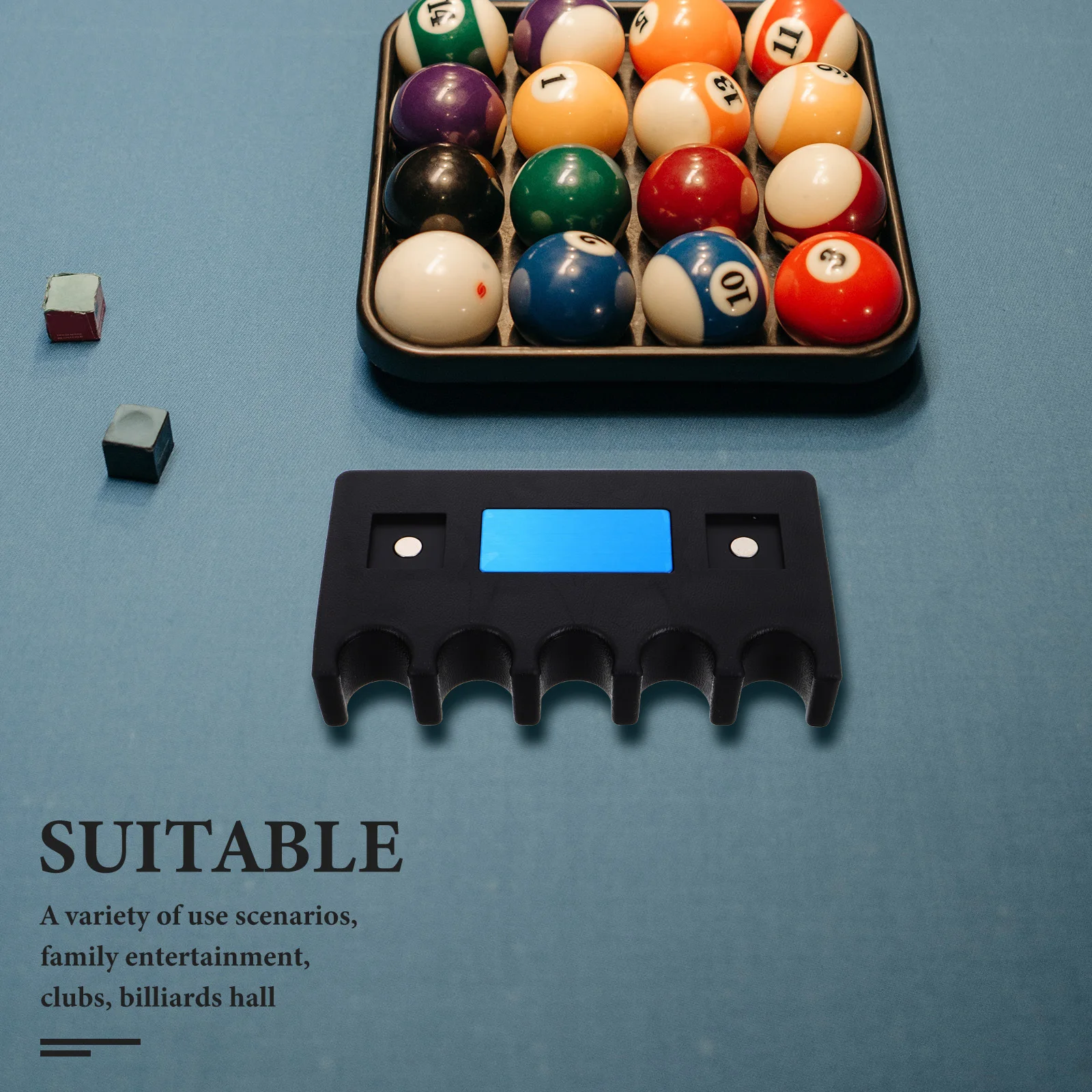 

GOOHOCHY Pool Cue Holder for Billiard Table Cue Stick Organizer Rack Stand Non Plastic Accessory