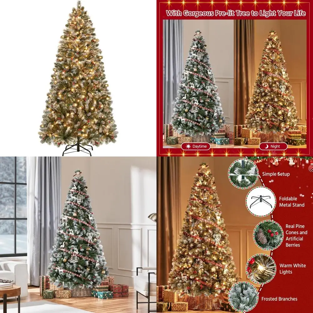 6Ft Frosted Hinged … - image