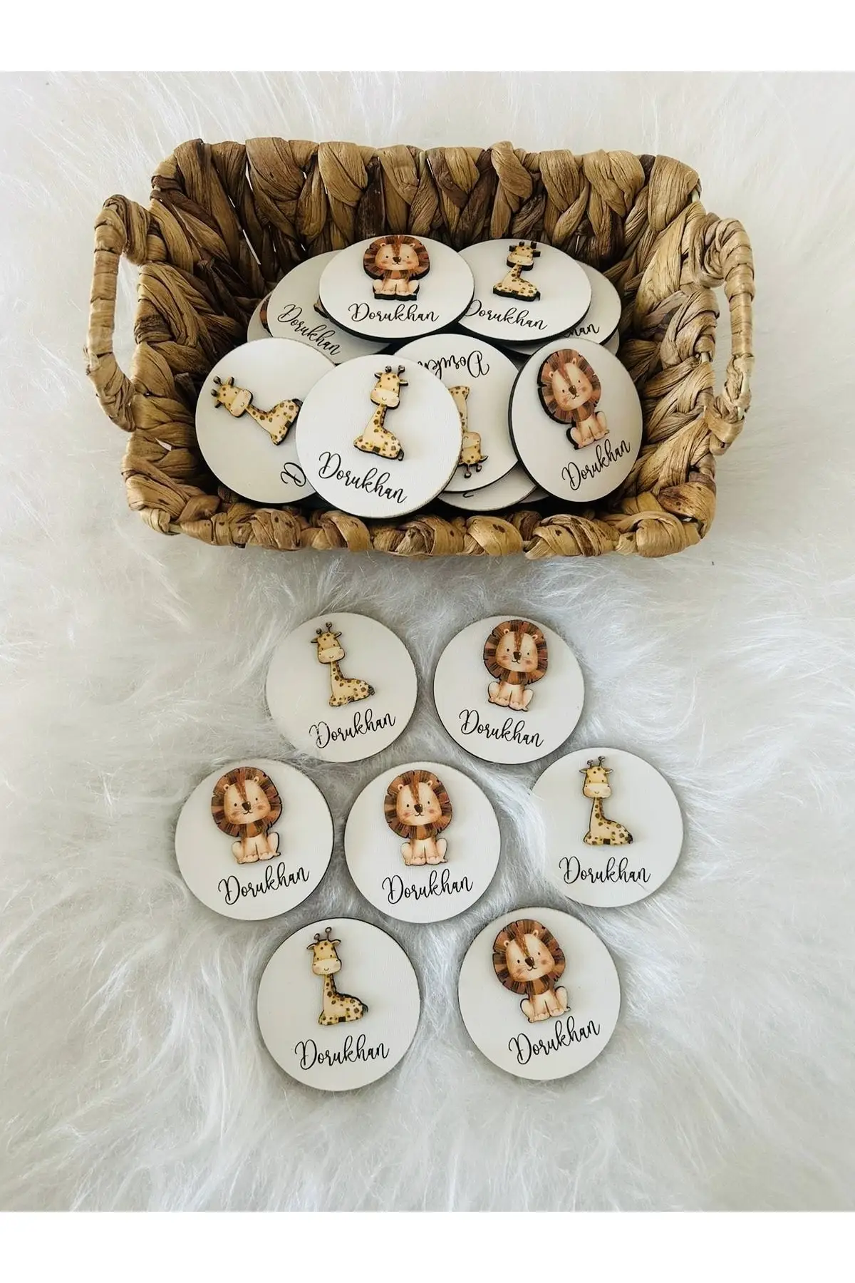 Baby Gift Magnet/Keychain Birth Mevlut Gift Plexi 20 Pieces