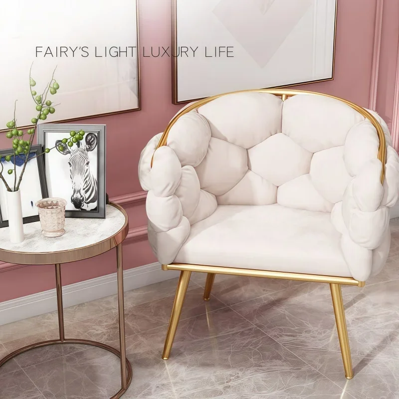 Makeup Chairs, Computer Chairs, Nail Chairs with Backrests, Minimalist Sofas, Light Luxury, Bedroom Ladies' Dressing Table Stool