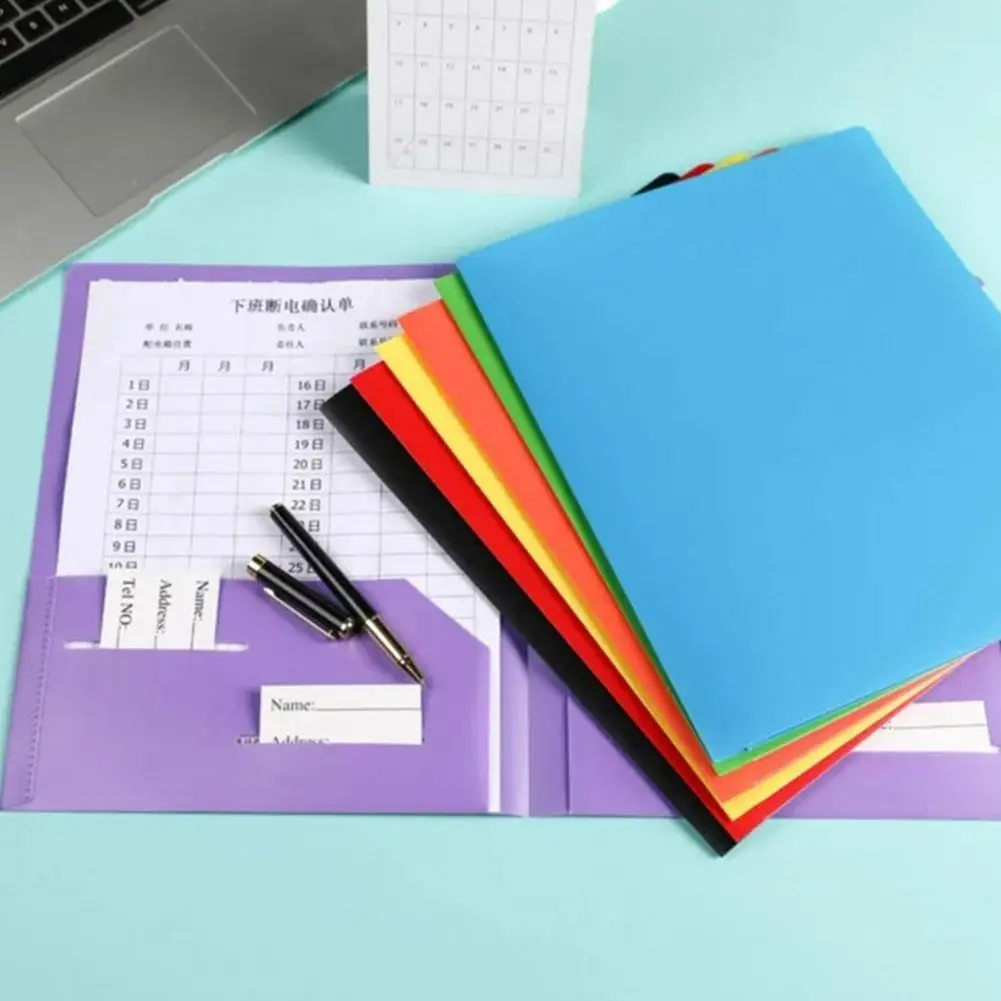 3/7PCS Plastic A4 File Folder Business Document Holder Large Capacity Document Organizer Document Organization Holder Office
