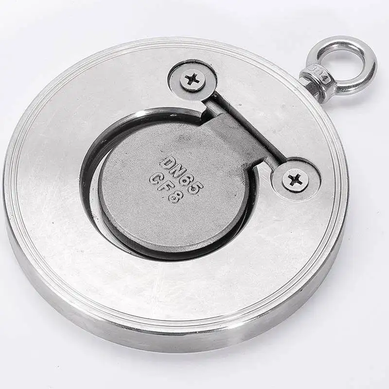 304 Stainless Steel H74W-16P Wafer Check Valve Thin Veneer Disc Check Valve Baffle Check