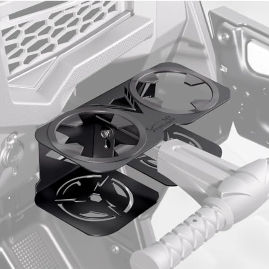 

Держатель для стаканов на поручень пассажира RZR, UTV-держатель для напитков с улучшенной резиновой вставкой, подходит для стаканов объемом 18-40 унций, совместим с Polaris RZR 1000