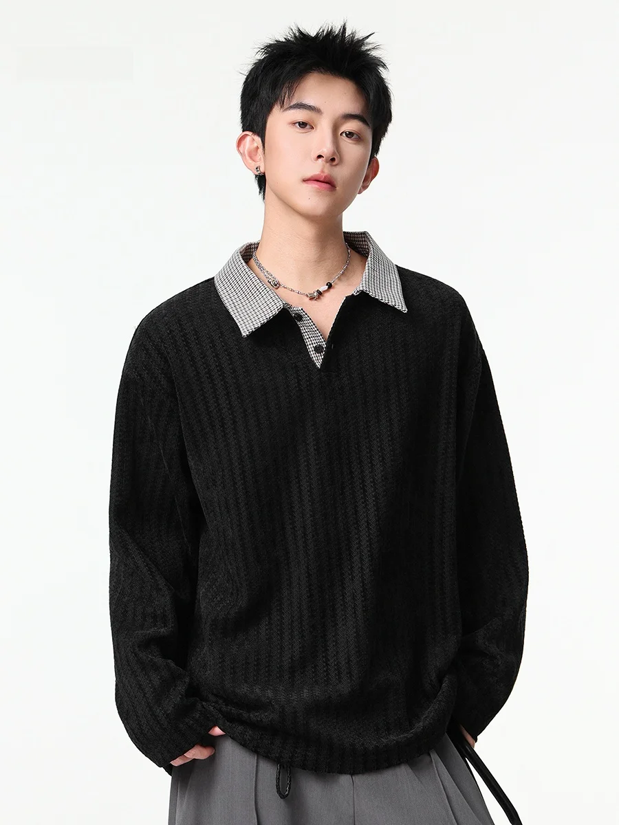 

Утепленная флисовая толстовка мужская осенне-зимняя с длинным рукавом, американского стиля, плотная, с клетчатым узором, базовая модель