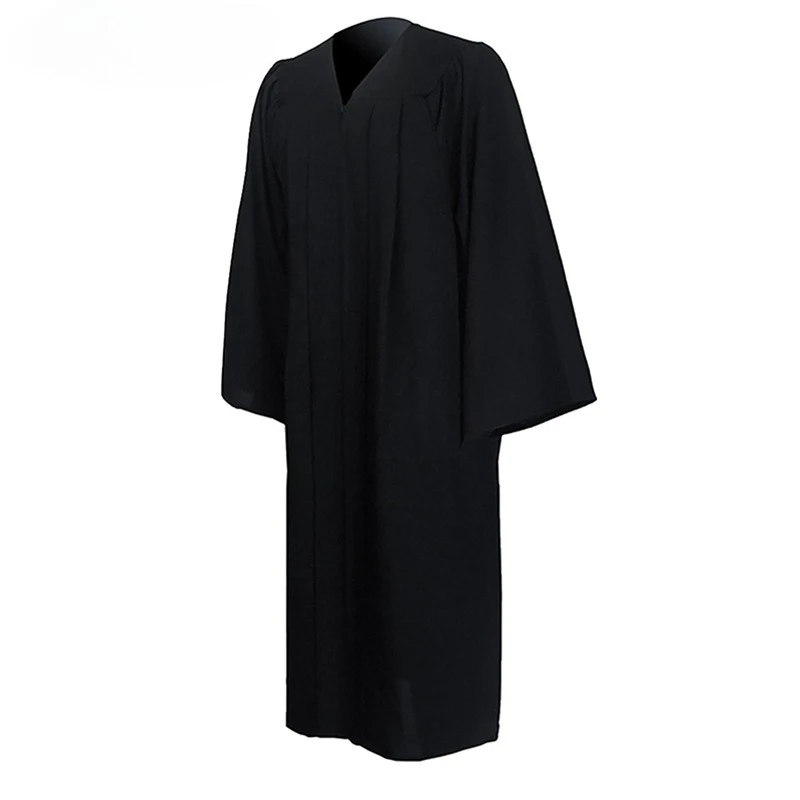 2025 Graduation Bachelor's Uniform Single Robe High School College Adult Dress Degree Master's Doctoral Uniform
