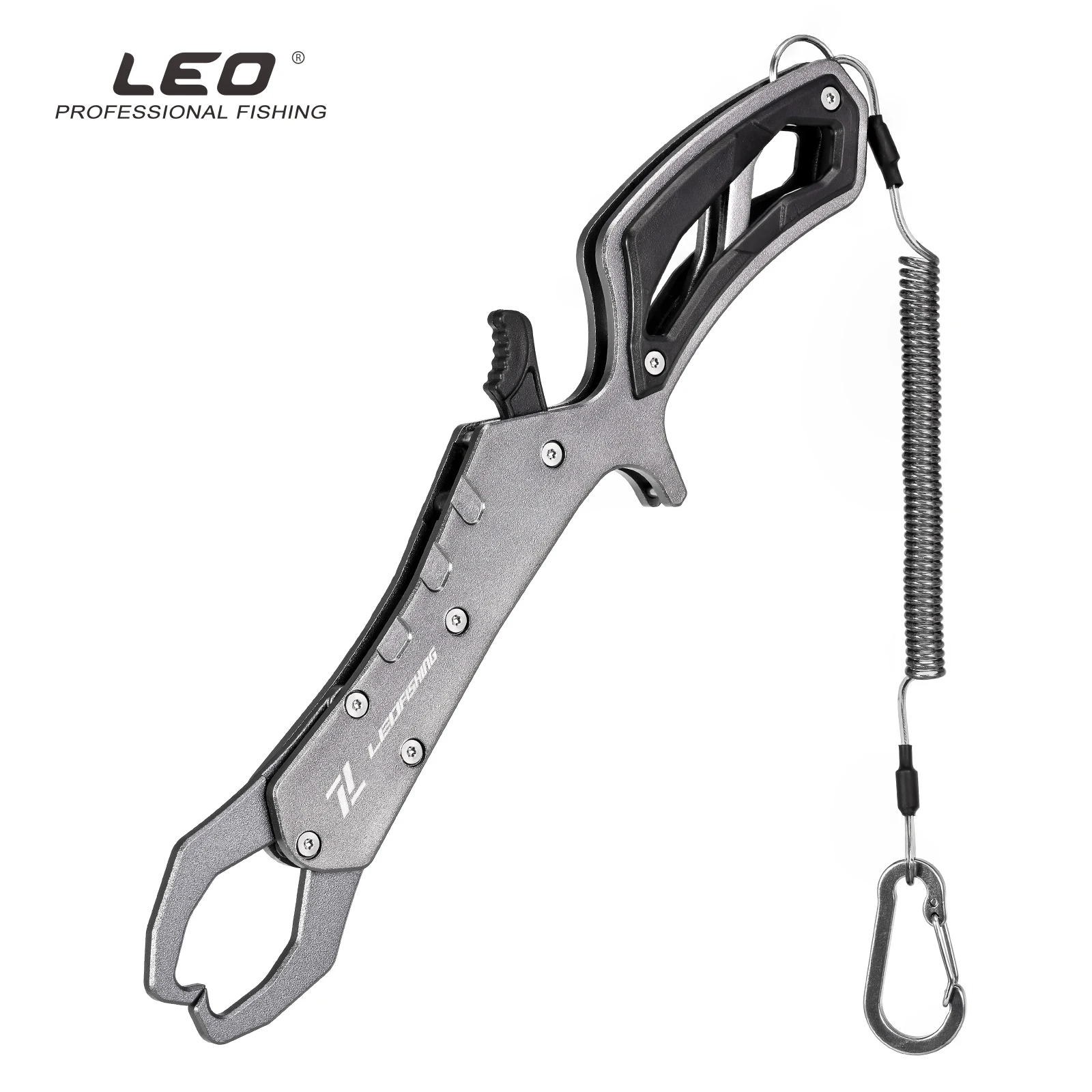 leofishing aluminum alloy fish control forceps iscas de pesca anexado faltando corda pendurado fivela pesca ferramenta acessorios 01