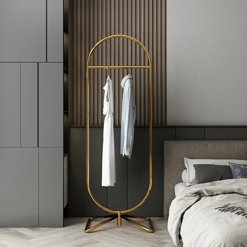 

Aesthetic Modern Clothes Rack Golden Balcony Portable Detachable Clothes Rack Entrance Aesthetic Percheros Bedroom Furniture