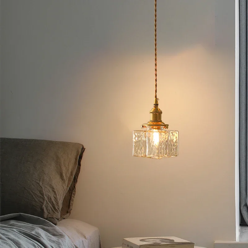 Retro Pendant Lights Glass Lamp Shades  Lamps For Ceiling Dining Room Bedroom Bedside  Table  Lighting