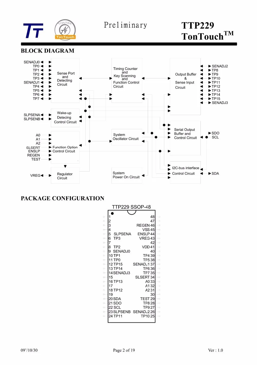TZT 1/3PCS TTP229 16-Kanal Digitaler Kapazitiver Schalter Berührungssensor-Modul für Arduino – Detail 2